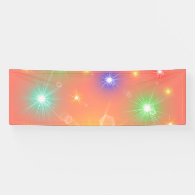 Muster und farbige Lichter Banner (Horizontal)