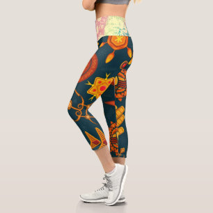 Muster und Hippie-Stoffe   Zazzle_Growshop. Capri Leggings