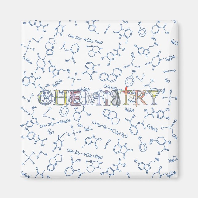Muster und Magnet für die Chemikalie (Vorne)