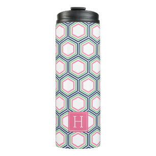 Muster und Monogramm Thermosbecher
