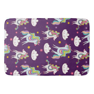 Muster Unicorn Funny Magic Horse Badematte