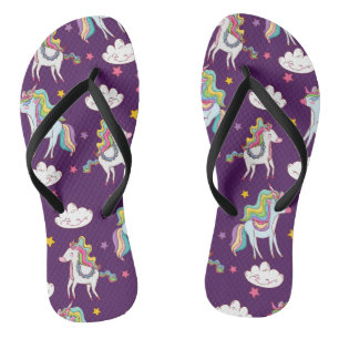 Muster Unicorn Funny Magic Horse Flip Flops