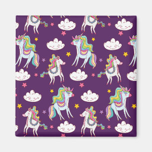 Muster Unicorn Funny Magic Horse Magnet