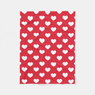 Muster Valentine Hintergrund mit Herz-Liebe Fleecedecke