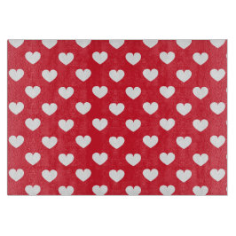 Muster Valentine Hintergrund mit Herz-Liebe Schneidebrett