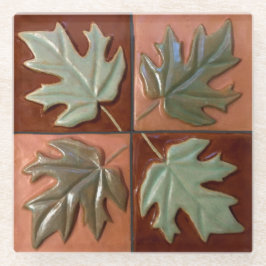 Muster vier Ahorn-Blätter Untersetzer