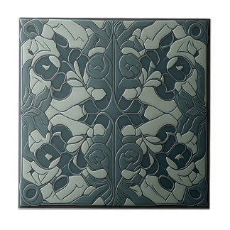 Muster Vintage Jugendstil-Keramiken Fliese