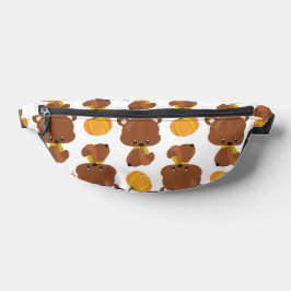 Muster von Bären, Niedlichen Bären, Fall, Kürbiski Bauchtasche
