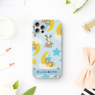 Muster von Bären, Teddybären, Sternen, Ihr Name Case-Mate iPhone Hülle