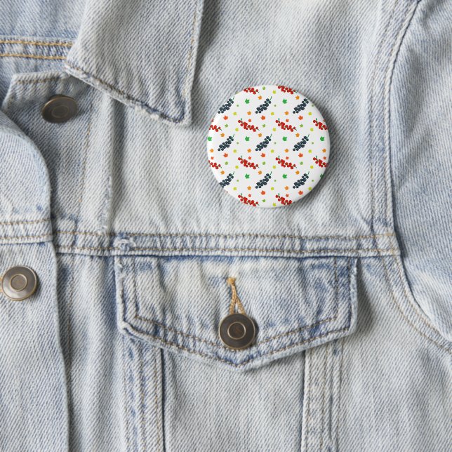Muster von Beeren, Rotzbeeren, Blaubeere, Obst Button (Beispiel)