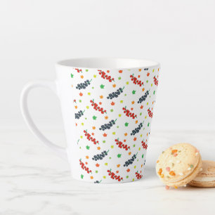 Muster von Beeren, Rotzbeeren, Blaubeere, Obst Milchtasse