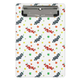 Muster von Beeren, Rotzbeeren, Blaubeere, Obst Mini Klemmbrett