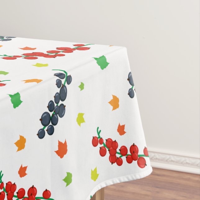 Muster von Beeren, Rotzbeeren, Blaubeere, Obst Tischdecke (Beispiel)