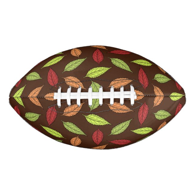 Muster von Blätter, farbenfrohe Blätter, Herbstblä Football (Vorderseite)