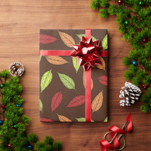 Muster von Blätter, farbenfrohe Blätter, Herbstblä Geschenkpapier
