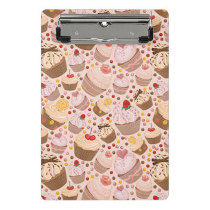 Muster von den feierlichen kleinen Kuchen Mini Klemmbrett