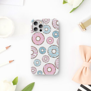 Muster von Donuts, rosa Donuts, blaue Donuts Case-Mate iPhone Hülle