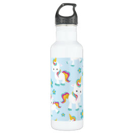 Muster von Einhörnern, Niedlichen Einhörnchen, Blu Edelstahlflasche