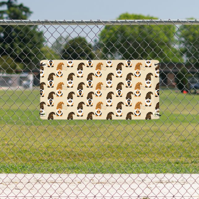 Muster von Gnomen, Halloween-Gnomen-Trick oder -Be Banner (Insitu)