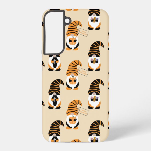 Muster von Gnomen, Halloween-Gnomen-Trick oder -Be Samsung Galaxy Hülle (Rückseite)