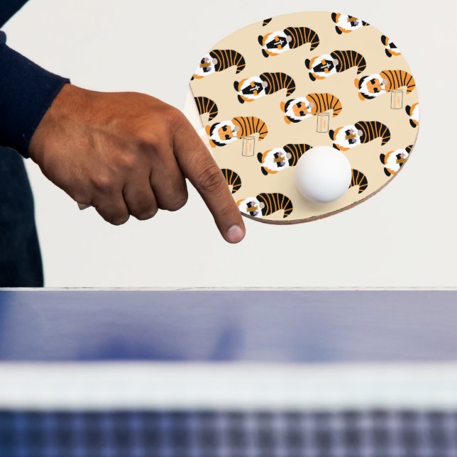 Muster von Gnomen, Halloween-Gnomen-Trick oder -Be Tischtennis Schläger (InSitu)