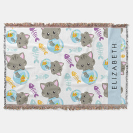 Muster von Katzen, Niedlichen Katzen, Kätzchen, Ih Decke