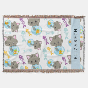 Muster von Katzen, Niedlichen Katzen, Kätzchen, Ih Decke