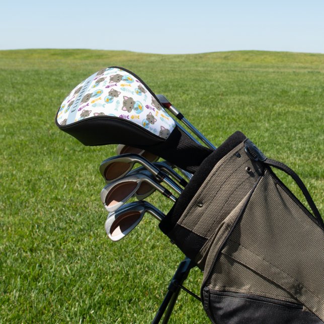 Muster von Katzen, Niedlichen Katzen, Kätzchen, Ih Golf Headcover (In SItu)