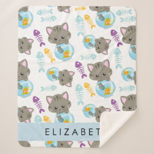 Muster von Katzen, Niedlichen Katzen, Kätzchen, Ih Sherpadecke