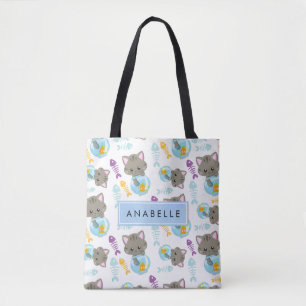 Muster von Katzen, Niedlichen Katzen, Kätzchen, Ih Tasche