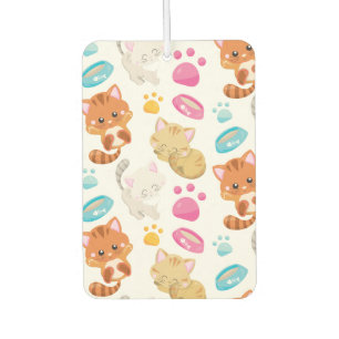Muster von Katzen, Niedlichen Katzen, Kätzchen, Kä Autolufterfrischer