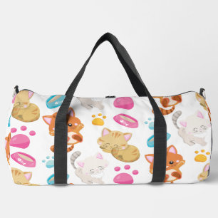 Muster von Katzen, Niedlichen Katzen, Kätzchen, Kä Duffle Bag