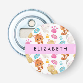 Muster von Katzen, Niedlichen Katzen, Kitty, Pfote Flaschenöffner