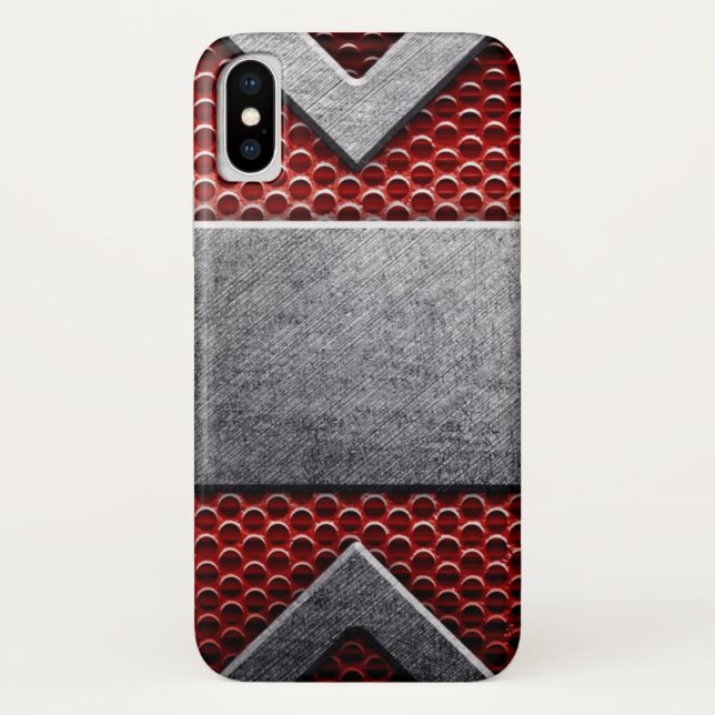 Muster von Metallplatten Case-Mate iPhone Hülle (Rückseite)