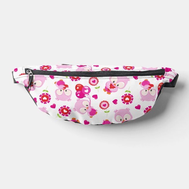 Muster von Ölen, Niedlichen Ölen, rosa Ölen, Herz Bauchtasche (Ablage )