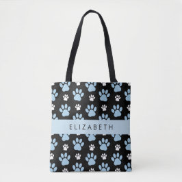 Muster von Paws, blauen Paws, Hundeschlitten, Ihr  Tasche