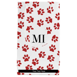 Muster von Paws, Hundebügen, Katzen, roten Paws Kleine Geschenktüte