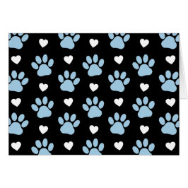 Muster von Paws, Hundeschäften, blauen Paws, weiße