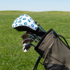 Muster von Paws, Hundeschäften, blauen Pfoten Golf Headcover