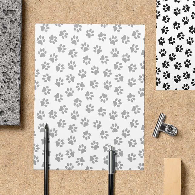 Muster von Paws, Hundeschäften, Katzenpaws, schwar Flyer (Von Creator hochgeladen)