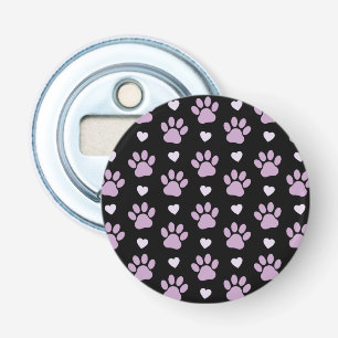 Muster von Paws, Hundeschäften, Lilac-Pfoten, Herz Flaschenöffner
