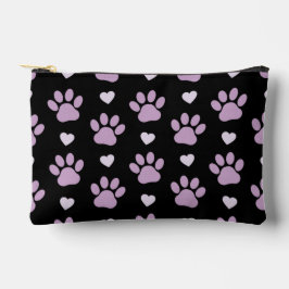 Muster von Paws, Hundeschäften, Lilac-Pfoten, Herz Zubehörtasche