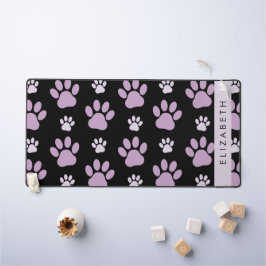 Muster von Paws, Lilac Paws, Dog Paws, Ihr Name Schreibtischunterlage