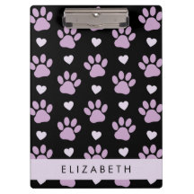 Muster von Paws, Lilac Paws, Herz, Ihr Name