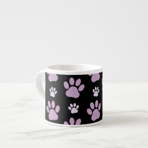 Muster von Paws, Lilac Paws, Hundepfen, Paw Prints Espressotasse