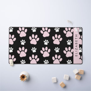 Muster von Paws, rosa Paws, Dog Paws, Ihr Name Schreibtischunterlage