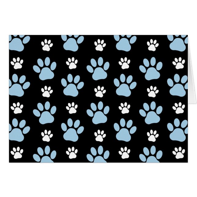 Muster von Pfoten, blauen Pfoten, Hundepfoten, Tie (Vorderseite (Horizontal))