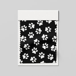 Muster von Pfoten, Hundeschäften, weißen Pfoten Stoff