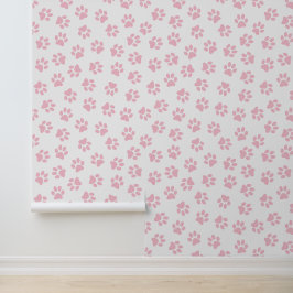 Muster von Pfoten, Hundeschrauben, Baby-Pink-Pfote Tapete