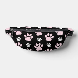 Muster von Pfoten, rosa Pfoten, Hundepfoten, Tierp Bauchtasche